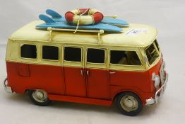 A model of a Volkswagen camper van