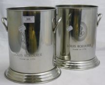 A pair of Roederer wine coolers