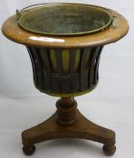 A 19th century Dutch wooden coal bucket