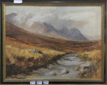 BETTS WHITEFIELD, Mountainous Country Scene,