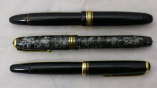 A Montblanc '254' fountain pen with 14 ct gold nib;