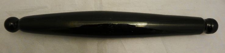 A Victorian glass rolling pin