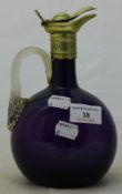 An amethyst glass claret jug