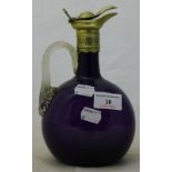 An amethyst glass claret jug