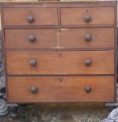 A Victorian mahogany chest of drawers