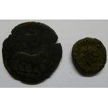 Two Roman coins