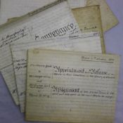 A collection of vellum indentures