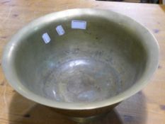 An early 20th century Chinese brass bowl