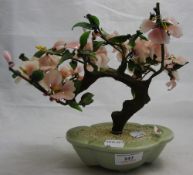 A celadon and jade tree