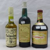 A bottle of Burmester vintage port,