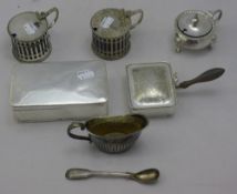 A small quantity of silver plated ware,