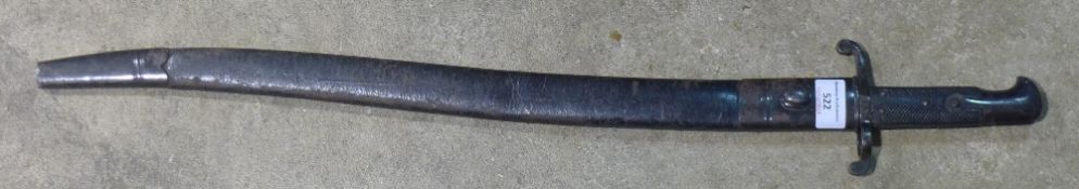 A large bayonet