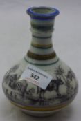 A 19th century faience vase