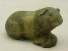 A Poole pottery model of a guinea pig