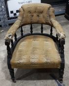 A Victorian tub chair