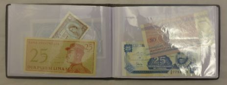 A collection of various banknotes