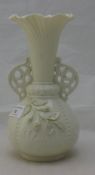 A Belleek vase