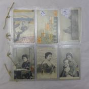 A quantity of Japanese postcards,