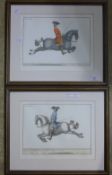 A pair of French horse prints