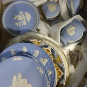 A quantity of Wedgwood Jasper ware, etc.