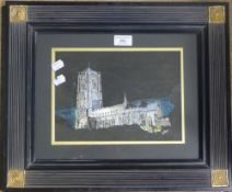 SUE EATON, Lavenham Church By Night,