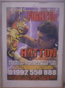 Ricky Hatton boxing poster,