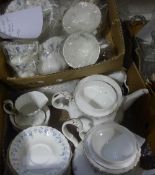 A Royal Albert Memory Lane tea set and Royal Albert Brigadoon tea wares