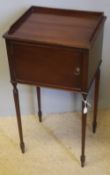 A 19th century style mahogany pot cupboard