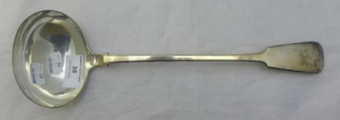 A silver plated ladle