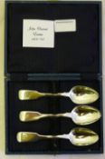 Four tea/coffee spoons by John Osment of Exeter 1805,