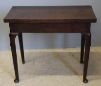 A George III oak tea table