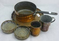 A small quantity of copper ware