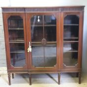 An Edwardian mahogany display cabinet