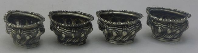 A set of four silver salts