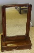 A small Georgian mahogany toilet mirror