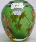 An Art glass vase,