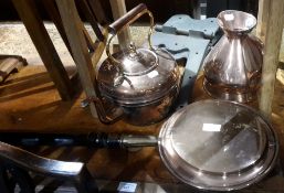 A small quantity of copper and brass ware