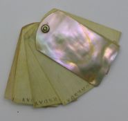 A Victorian mother-of-pearl aide memoire