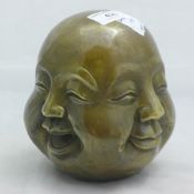 A four face bronze Buddha