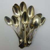 A quantity of silver teaspoons