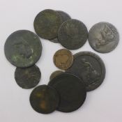 A quantity of Georgian coins