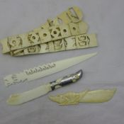 A quantity of various early 20th century ivory items - WITHDRAWN