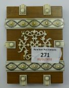 An early 20th century Indian ivory mounted card case