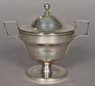 A George III silver twin handled vase and cover, hallmarked London 1796,