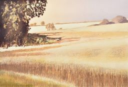 MICHAEL CARLO (20th century) British (AR) Path Around a Field Limited edition print Signed,