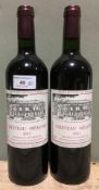 Chateau Meaume Bordeaux Superieur, 2011 Two bottles.