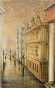 RUSSIAN SCHOOL (20th century) Moscow Street Scenes Pastels Signed and titled in cyrillic and dated