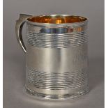 A George III silver mug, hallmarked London 1807,