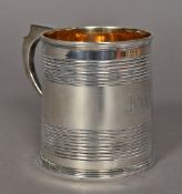 A George III silver mug, hallmarked London 1807,