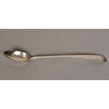 A 19th century Scottish silver basting spoon, hallmarked Edinburgh 1804,